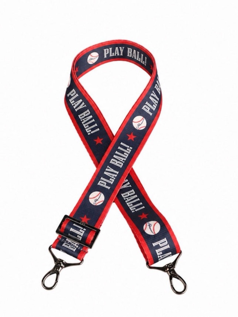 Lug Novelty 1.5" Classic Webbed Bag Purse Strap – Baseball Play Ball Patriotic